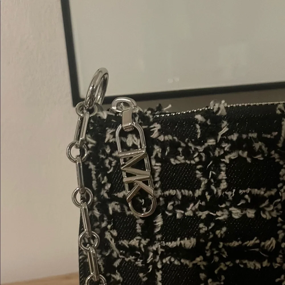Michael Kors Black and White Shoulder Bags with Monochrome Design